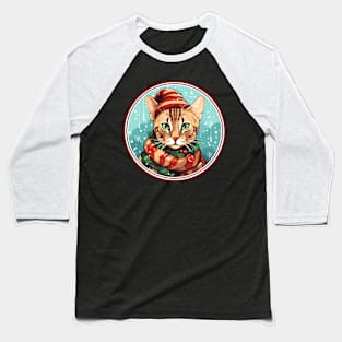 Bengal Cat Xmas, Love Cats Baseball T-Shirt